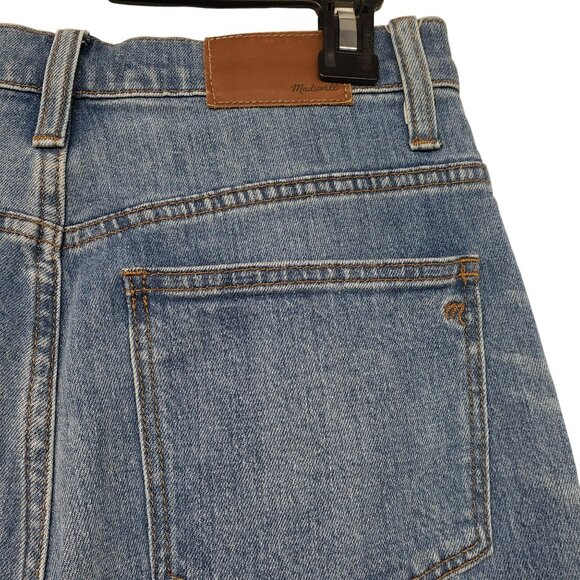 Madewell Wide Leg Crop Womens Jeans 27 Button Fly Raw Hem - Picture 5 of 10